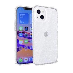 כיסוי Grip שקוף נצנצים <br>ל-iPhone 13